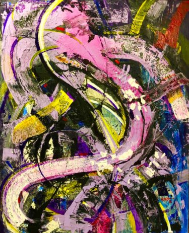 33 - Acrylic & Mixed Media – 60” x 48”