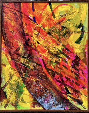 34 - Acrylic & Mixed Media – 60” x 48”