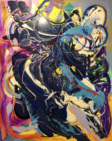 40 - Acrylic & Mixed Media – 72” x 60”